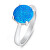 Pôvabný strieborný prsteň s opálom RI105WB