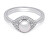 Půvabný stříbrný prsten s pravou perlou ML05671L