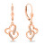 Romantische Ohrringe aus Bronze Kleine Herzen EA467R