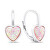 Romantikus ezüst fülbevaló szintetikus opálokkal EA388WP
