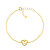 Romantisches vergoldetes Armband mit Herzen BRC62Y