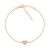 Bracciale romantico placcato in oro Cuore BR18R