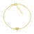 Bracciale romantico placcato in oro Cuore BR18Y