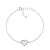 Romantikus ezüst karkötő szívvel BRC62W