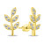 Eleganti orecchini lunghi placcati in oro con zirconi EA857Y