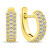 Schicke vergoldete Ohrringe mit Zirkonias EA944Y
