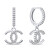 Splendidi orecchini in argento con zirconi World Icon EA1025W