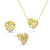 Slušivý pozlacený set šperků Strom života SET236Y (náhrdelník, náušnice)