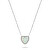 Slušivý stříbrný náhrdelník Srdce s opálem NCL74W
