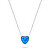 Slušivý stříbrný náhrdelník Srdce s opálem NCL74WB
