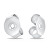 Silberne Ohrringverschlüsse AC004W - 1 Paar