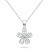 Collana in argento da donna Fiore con zirconi NCL177W