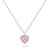 Collana in argento Cuore con zircone rosa NCL158WP