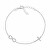 Bracciale in argento da donna Infinito e croce BRC178W