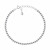 Bracciale tennis in argento con zirconi trasparenti BRC164W