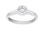 Inel de logodnă din argint cu zircon SR042W