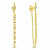 Orecchini di design placcati in oro Fulmine con zirconi EA835Y