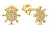 Eleganti orecchini placcati oro Timone con zirconi EA345Y