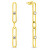 Cercei stilați placați cu aur cu zirconi EA1001Y