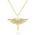 Elegante collana placcata in oro Spada d'angelo con zirconi NCL144Y