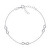 Elegante bracciale in argento con zirconi Infinito BRC179W