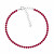 Bracciale tennis con zirconi cubici fucsia BRC171WBO