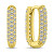 Cercei strălucitori placați cu aur cu zirconi EA1023Y