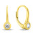 Glitzernde vergoldete Ohrringe mit Zirkonen LME276Y