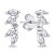 Orecchini scintillanti in argento con zirconi EA796W