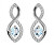 Scintillanti orecchini pendenti in argento con topazi Precious Stone SE09089TZ