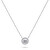 Třpytivý stříbrný náhrdelník se zirkony NCL136W