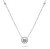 Collana scintillante in argento con zirconi NCL87W