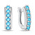 Fabelhafte Silberohrringe mit hellblauen Zirkonen EA543WAQ