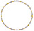 Luxusné titanový bicolor náhrdelník 08003-02