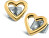 Orecchini in titanio a forma di cuore 05029-02