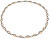 Collana bicolore in titanio 0876-03