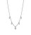 Halskette aus glänzendem Stahl mit Zirkonen Desideri BEIN012