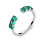 Blyštivý otevřený prsten Fancy Life Green FLG10