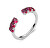Inel deschis strălucitor Fancy Passion Ruby FPR11