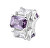 Charm scintillante in argento Fancy Magic Purple FMP02