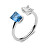 Elegantný otvorený prsteň Fancy Freedom Blue FFB09
