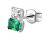 Elegáns ezüst single fülbevaló cirkónium kövekkel Fancy FLG06 - 1db