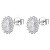 Eleganti orecchini in argento Fancy Infinite White FIW58