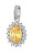 Elegantní stříbrný přívěsek Fancy Energy Yellow FEY04