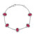 Bracciale di lusso in argento con zirconi Fancy Passion Ruby FPR40