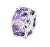 Időtlen ezüst medál Fancy Magic Purple FMP04
