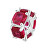 Charm intramontabile in argento Fancy Passion Ruby FPR03