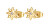 Orecchini placcati in oro Stella con cristalli Chakra BHKE046