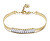 Bracciale placcato oro con zirconi Serpe Desideri BEI088