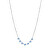 Pôvabný náhrdelník s modrými kryštálmi Symphonia BYM134